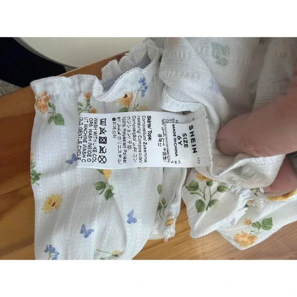 SHEIN Kids White & Floral Tank and Skirt Set – Size 6 Years – NWOT - Picture 5 of 5